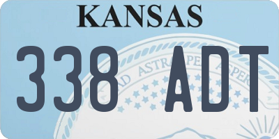 KS license plate 338ADT