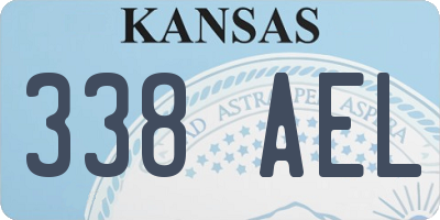 KS license plate 338AEL