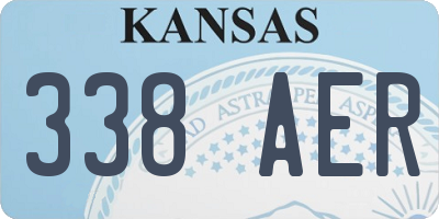KS license plate 338AER
