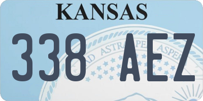 KS license plate 338AEZ