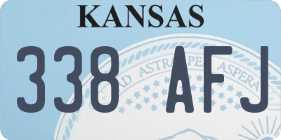KS license plate 338AFJ