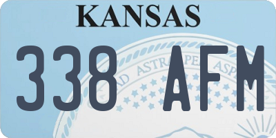 KS license plate 338AFM