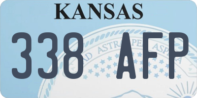 KS license plate 338AFP