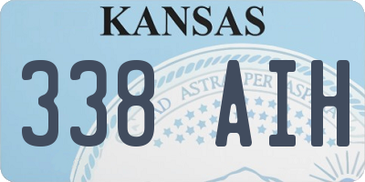 KS license plate 338AIH