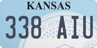 KS license plate 338AIU