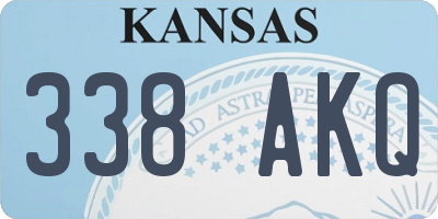 KS license plate 338AKQ