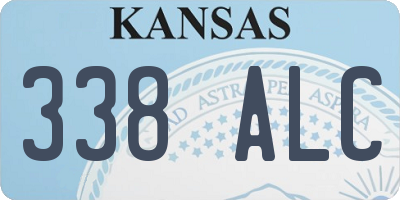 KS license plate 338ALC