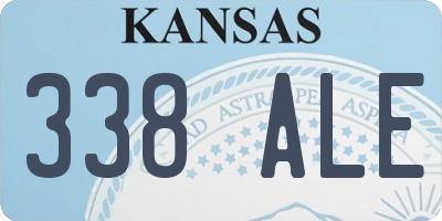 KS license plate 338ALE
