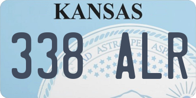 KS license plate 338ALR