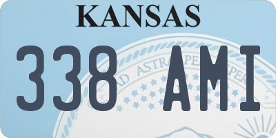 KS license plate 338AMI