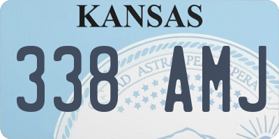 KS license plate 338AMJ