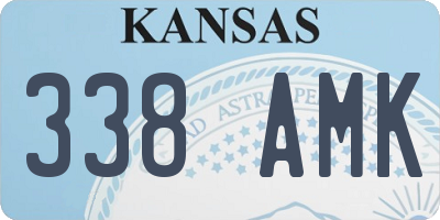 KS license plate 338AMK