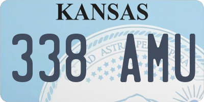 KS license plate 338AMU