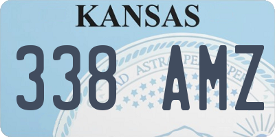 KS license plate 338AMZ