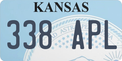 KS license plate 338APL