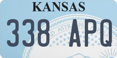 KS license plate 338APQ