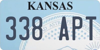 KS license plate 338APT