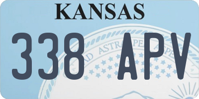 KS license plate 338APV