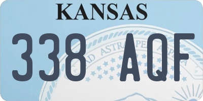 KS license plate 338AQF