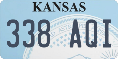 KS license plate 338AQI