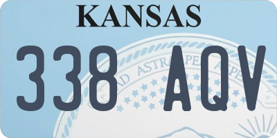 KS license plate 338AQV