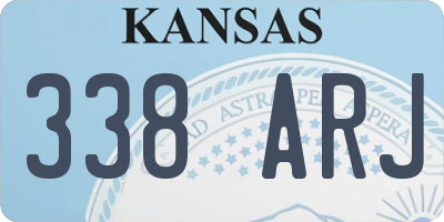 KS license plate 338ARJ