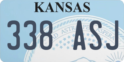 KS license plate 338ASJ