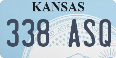 KS license plate 338ASQ
