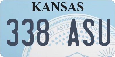 KS license plate 338ASU