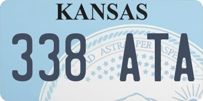 KS license plate 338ATA