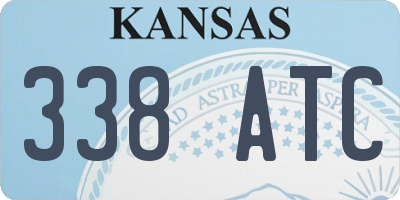KS license plate 338ATC