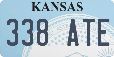 KS license plate 338ATE