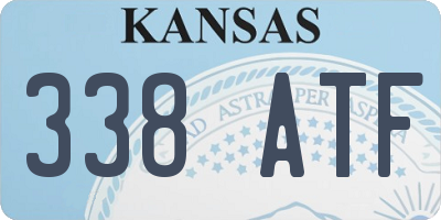 KS license plate 338ATF