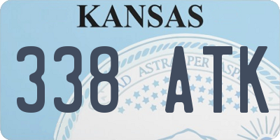 KS license plate 338ATK