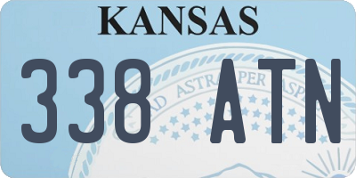 KS license plate 338ATN