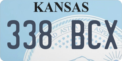 KS license plate 338BCX