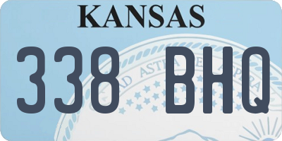 KS license plate 338BHQ