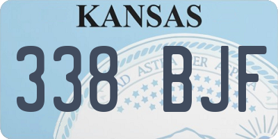 KS license plate 338BJF