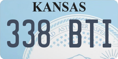 KS license plate 338BTI