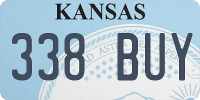 KS license plate 338BUY