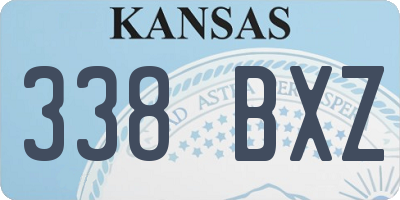KS license plate 338BXZ