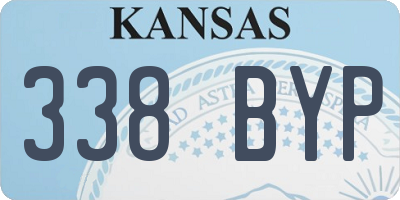 KS license plate 338BYP