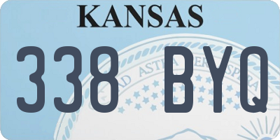 KS license plate 338BYQ