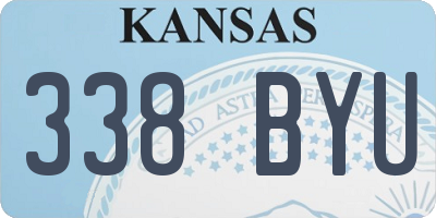 KS license plate 338BYU