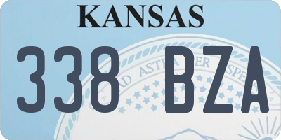 KS license plate 338BZA