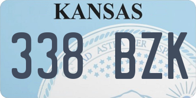 KS license plate 338BZK