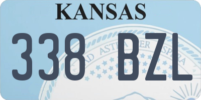 KS license plate 338BZL