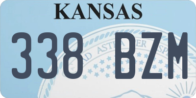 KS license plate 338BZM