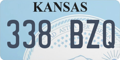 KS license plate 338BZQ