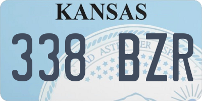KS license plate 338BZR